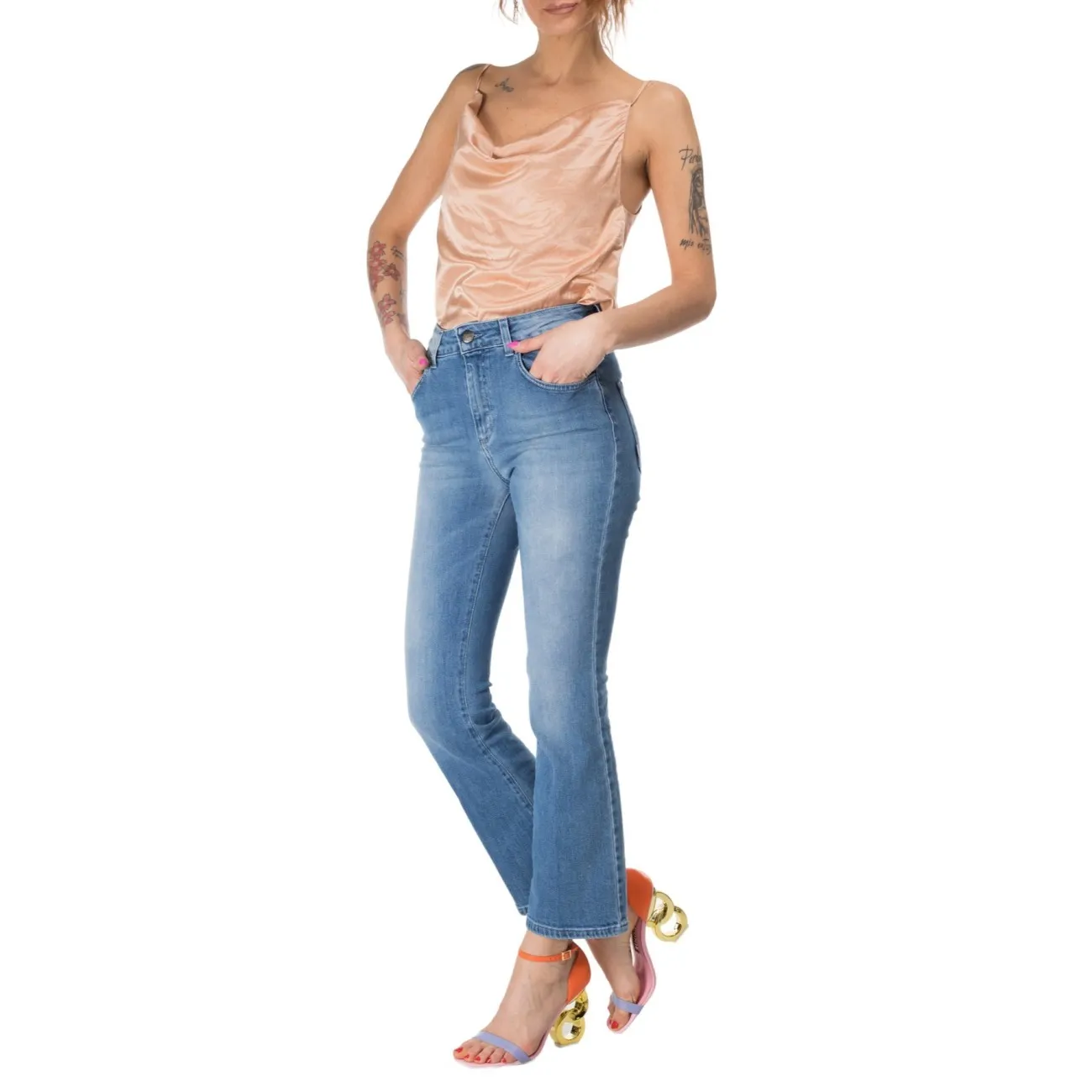 Jijil jeans trombetta chiaro